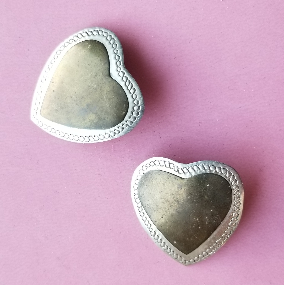 Metal Heart Earrings